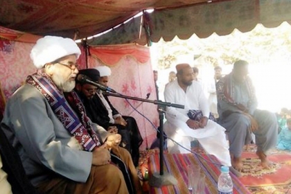 دورہ سندھ :نیو دنبالو بدین میں قائد وحدت علامہ راجہ ناصر عباس جعفری صاحب کا مومنین سے خطاب