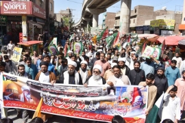 ملتان، ایم ڈبلیو ایم یوتھ ونگ، عزاداری ونگ اور علماء ونگ کے زیراہتمام القدس ریلی کا انعقاد