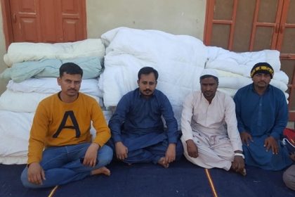 خیرالعمل ویلفیئرٹرسٹ کراچی ڈویژن کی جانب سےملیرکے 65 ضرورت مند گھرانوں میں گرم کمبل اور بستروں کی تقسیم