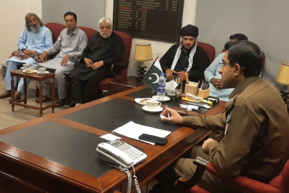 ایم ڈبلیوایم لاہور کے وفد کی محرم الحرام میں سکیورٹی انتظامات کے سلسلے میں ایس پی کینٹ اور دیگر حکام سے ملاقات