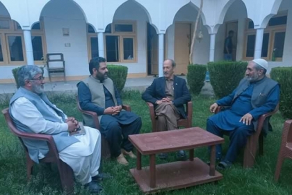 گلگت بلتستان کے صوبائی وزراء کا دورہ جامعتہ النجف ، ایم ڈبلیوایم رہنما ورکن جی بی کونسل شیخ احمد نوری بھی موجود تھے