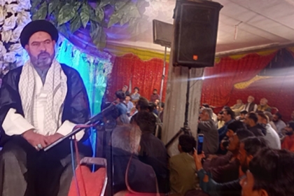 صدر ایم ڈبلیوایم پنجاب علامہ علی اکبر کاظمی کی دربار بی بی پاک دامن ؒ پر منعقدہ جشن میلاد معصومینؑ میں شرکت