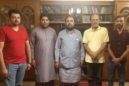 ایم ڈبلیوایم لاہور کے سابق عہدیداران کی اسدنقوی کے ہمراہ صوبائی سیکرٹری فلاح و بہبود شیخ عمران علی سے ملاقات