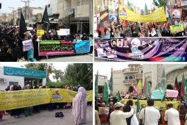 ایم ڈبلیوایم شعبہ خواتین کے تحت علامہ راجہ ناصر عباس کے ساتھ اظہاریکجہتی کیلئےجنوبی پنجاب کےمختلف اضلاع میں پرزوراحتجاجی ریلیاں