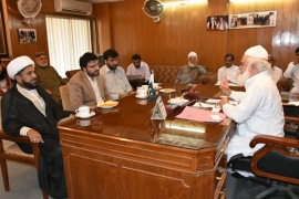 علماوذاکرین پر پابندی اور علامہ فخرالدین کی سانحہ منیٰ میں گمشدگی کے تناظر میں ناصرشیرازی کی وفاقی وزیرمذہبی امورپیرامین الحسنات سے ملاقات