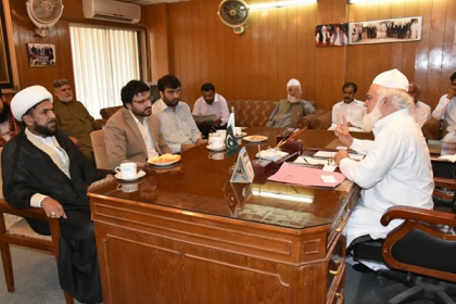 علماوذاکرین پر پابندی اور علامہ فخرالدین کی سانحہ منیٰ میں گمشدگی کے تناظر میں ناصرشیرازی کی وفاقی وزیرمذہبی امورپیرامین الحسنات سے ملاقات