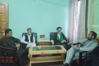 ایم ڈبلیوایم رہنماآغاعلی رضوی اور پی ٹی آئی بلتستان ڈویژن کےصدروزیر ولایت علی کےدرمیان سکردو میں اہم ملاقات