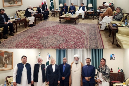 پاکستانی سینیٹرزکے وفد کی ایرانی سفیر سے ملاقات ایران پر اسرائیلی جارحیت کی مذمت
