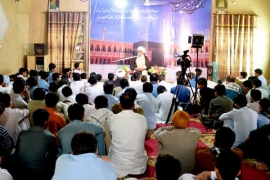 علامہ راجہ ناصرعباس جعفری کا جامعہ بعثت کا دورہ، طلباءوطالبات کے اجتماعات سے خطاب