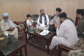 مجلس وحدت مسلمین کے وفد کا مرحوم علامہ سجاد حسین قمی کے اہل خانہ سے اظہارِ تعزیت