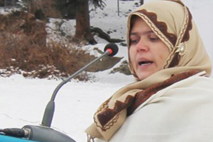 پاکستانیوں کی گرفتار چینی بیویوں کی رہائی کیلئے  ایم ڈبلیوایم کی رکن گلگت بلتستان اسمبلی  بی بی سلیمہ کی پیش کردہ قرارداد منظور