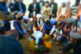 اسلام آباد، شہید سیدین زیدی ایڈوکیٹ کی تدفین، علامہ راجہ ناصرعباس سمیت دیگرقائدین ایم ڈبلیوایم کی شرکت