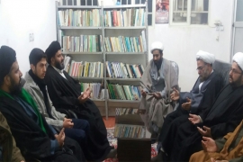 قم المقدس میں شہیدِ منیٰ  ڈاکٹر غلام محمد فخرالدّین کے چہلم کی مناسبت سے تقریب،شہید کی یاد میں لائبریری کا افتتاح