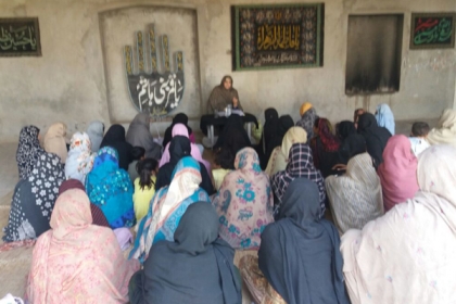 بمناسبتِ ایامِ فاطمہ ضلع جھنگ میں ایم ڈبلیوایم شعبہ خواتین کے تحت  مجالس اور تنظیمی  نشست کا انعقاد