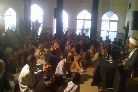 ایم ڈبلیوایم ضلع چنیوٹ کے تحت شہید اصغرعباس کی پہلی برسی کا اانعقاد،علامہ عبدالخالق اسدی کا خطاب