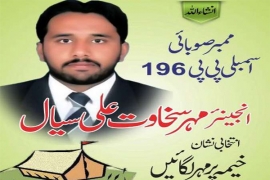 ملتان، ایم ڈبلیو ایم کے اُمیدوار مہر سخاوت کی الیکشن مہم جاری، محلہ طوطل میں سادات برادری کی جانب سے مکمل حمایت کا اعلان