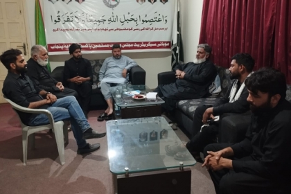 آئی ایس او کے وفد کی وحدت ہاؤس آمد، ایم ڈبلیوایم  کے صوبائی قائدین سے ملاقات، یوم القدس کے انتظامات کا جائزہ