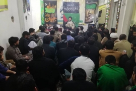 آج بھی حق وباطل مقابل ہے،ایک طرف یزیدیت اور دوسری طرف حسینیت ؑ کھڑی ہے ، علامہ سبط حیدر زیدی