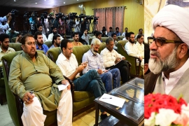 فلسطین فاونڈیشن کے تحت القدس کانفرنس کا انعقاد، علامہ راجہ ناصرعباس سمیت دیگر سیاسی ومذہبی قائدین کی شرکت